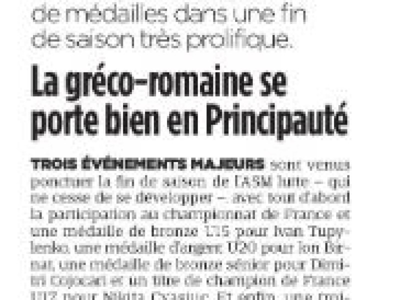 MONACO MATIN PRESSE
