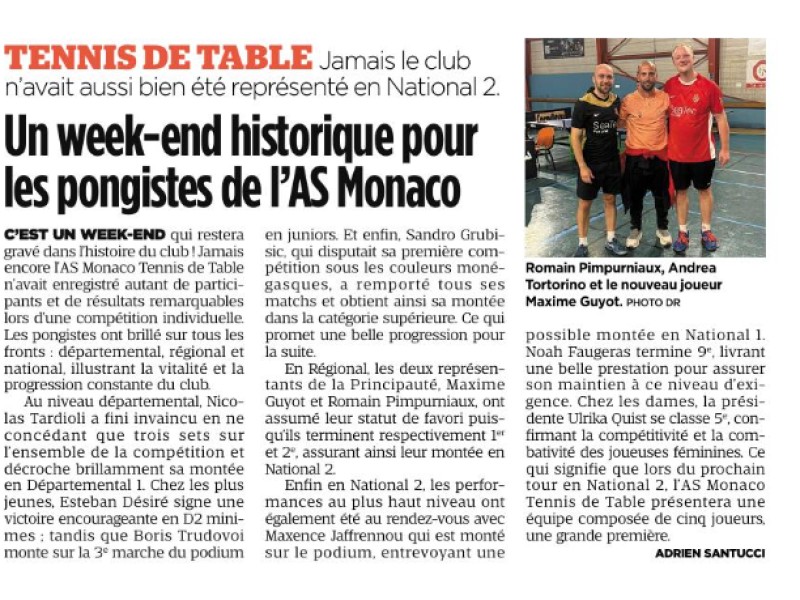 MONACO MATIN PRESSE